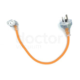 Short IEC Cable - Suits Pacvac, Pullman, Hako, Cleanstar Backpack Vacuum Cleaners